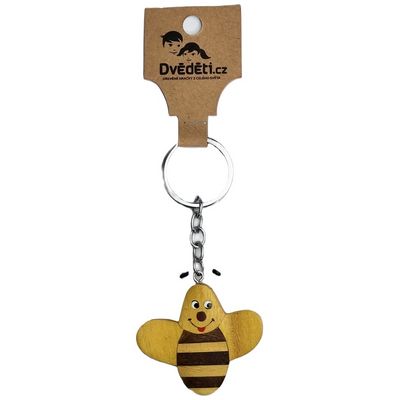 2Kids Toys Dřevěná klíčenka velká Včela