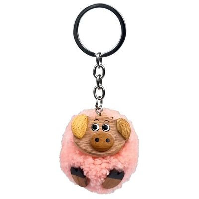 2Kids Toys Dřevěná klíčenka pompon Prase
