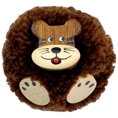 2Kids Toys Dřevěná magnetka velká pompon Tygr