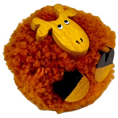 2Kids Toys Dřevěná magnetka velká pompon Žirafa