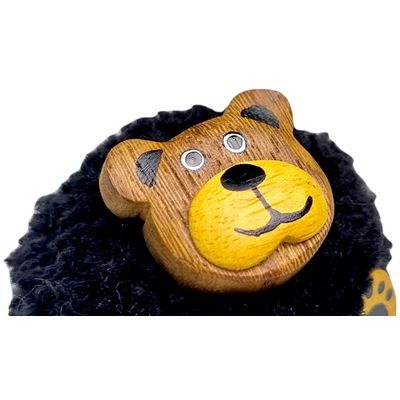 2Kids Toys Dřevěná magnetka velká pompon Medvěd