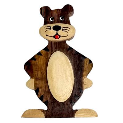 2Kids Toys Dřevěná magnetka velká Tygr