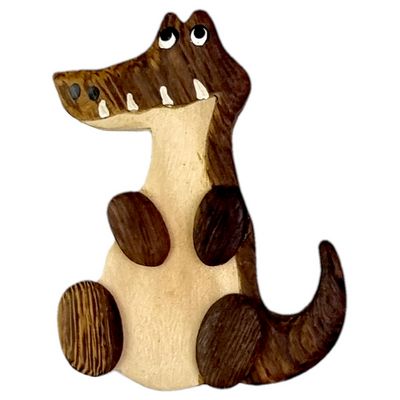 2Kids Toys Dřevěná magnetka velká Krokodýl
