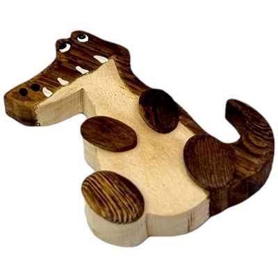 2Kids Toys Dřevěná magnetka velká Krokodýl