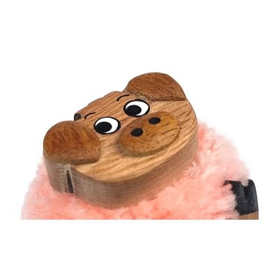 2Kids Toys Dřevěná magnetka velká pompon Prase