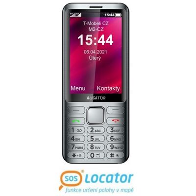 ALIGATOR D950 Dual sim stříbrný