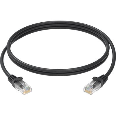 Conexpro patch kabel UTP, CAT5e, 0.25m, ekonomy, černý