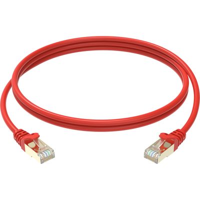 Conexpro slim patch kabel STP, CAT6A, 0.5m, červený