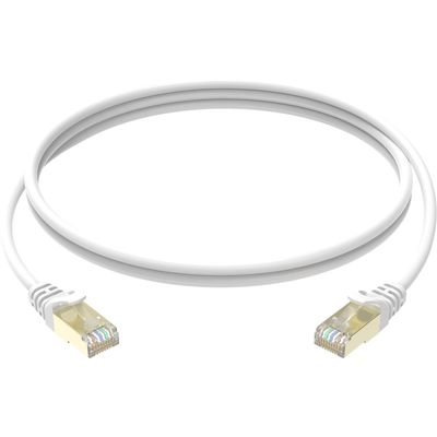 Conexpro slim patch kabel STP, CAT6A, 0.5m, bílý