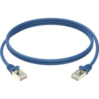 Conexpro slim patch kabel STP, CAT6A, 2m, modrý