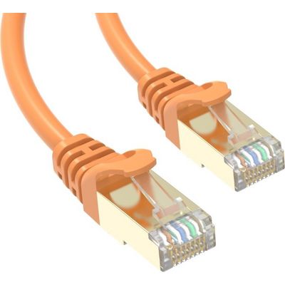 Conexpro slim patch kabel STP, CAT6A, 5m, oranžový