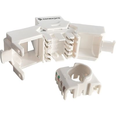 Conexpro beznástrojový keystone UTP, CAT6A, bílý