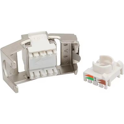 Conexpro beznástrojový keystone FTP, CAT6, stříbrný