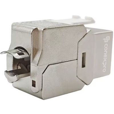 Conexpro beznástrojový keystone FTP, CAT6A, stříbrný