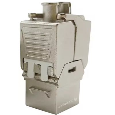 Conexpro beznástrojový keystone FTP, CAT6A, stříbrný