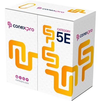 Conexpro FTP kabel venkovní, CAT5e, PE, 24 AWG, 305m, černý