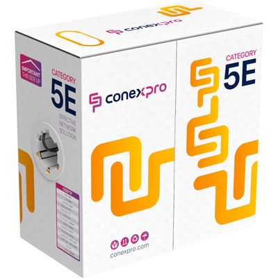 Conexpro FTP kabel venkovní, CAT5e, PE, 24 AWG, 305m, černý