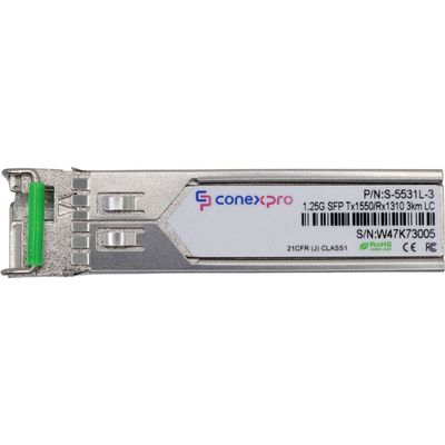 Conexpro 1.25G SFP optický modul, WDM/BiDi, SM, Tx1550/Rx1310nm, 3km, 1x LC, DDM