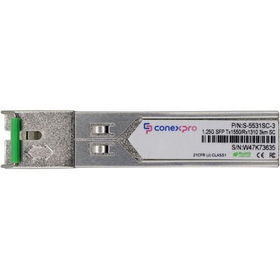 Conexpro 1.25G SFP optický modul, WDM/BiDi, SM, Tx1550/Rx1310nm, 3km, 1x SC, DDM