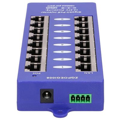 Conexpro pasivní Gigabitový PoE panel, 8 portů