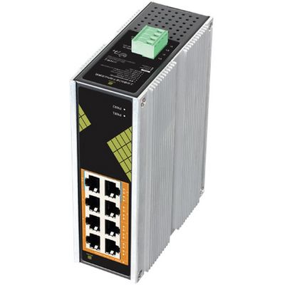 Conexpro GNT-IG1008GP-DC, Průmyslový PoE switch na DIN lištu, 8x LAN, 8x PoE