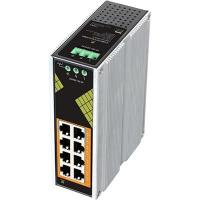 Conexpro GNT-IG1008GP-AC, Průmyslový PoE switch na DIN lištu, 8x LAN, 8x PoE