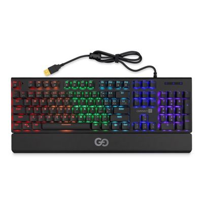 CONNECT IT GG mechanická herní klávesnice (CZ+SK verze), ČERNÁ