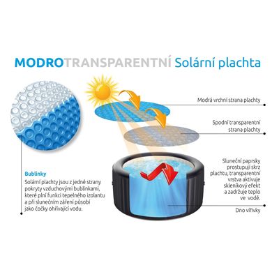 Marimex Solární plachta modro-transparentní pro kruhové vířivé bazény s O hladiny 1,60 m (10400340)
