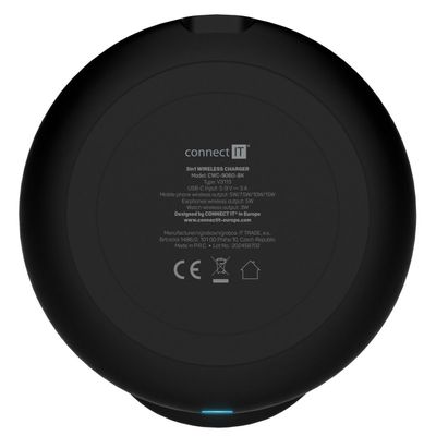 CONNECT IT MultiCharge 3 v 1 MagSafe Wireless Fast Charge bezdrátová nabíječka, ČERNÁ