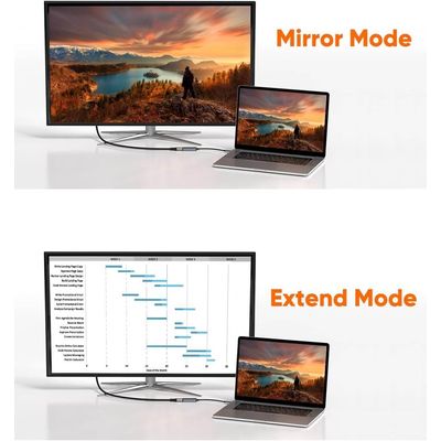 PremiumCord USB-C na HDMI kabel 2m rozlišení obrazu 8K@60Hz,4K@144Hz Aluminium