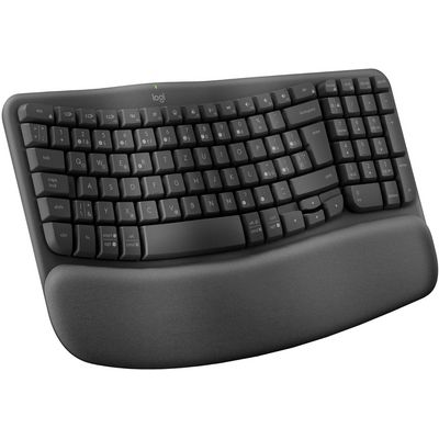 Logitech bezdrátová klíávesnice Wave Keys CZ/SK, černá