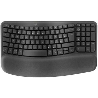Logitech bezdrátová klíávesnice Wave Keys CZ/SK, černá