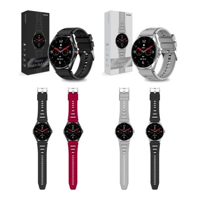 Chytré hodinky ALIGATOR Watch AMOLED, stříbrné