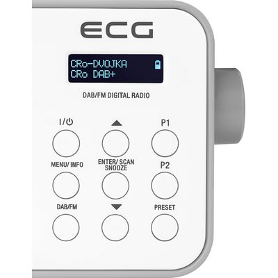 ECG RD 110 DAB Přenosné rádio, bílé
