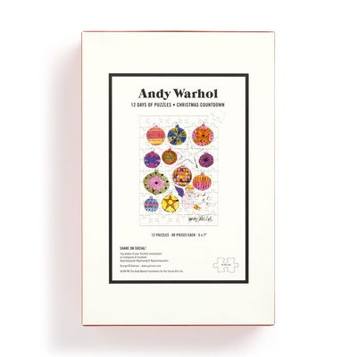 Galison Puzzle 12 vánočních dnů Andy Warhol 12x80 dílků