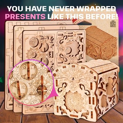 EscapeWelt Dřevěný hlavolam Secret Treasure Box