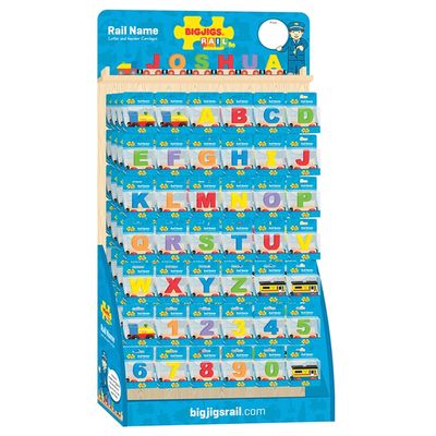 Bigjigs Rail Displej vagónků s písmenky