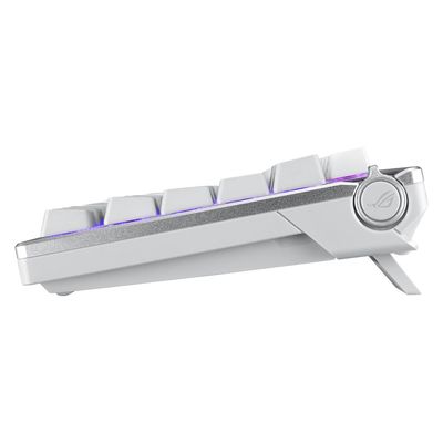 ASUS ROG AZOTH Moonlight White, mechanická, Bluetooth, US, bílá