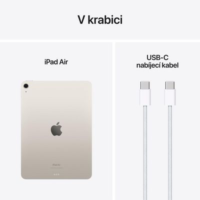 Apple iPad Air M2 2024 11 Wi-Fi + Cellular 128GB Starlight (MUXF3HC/A)