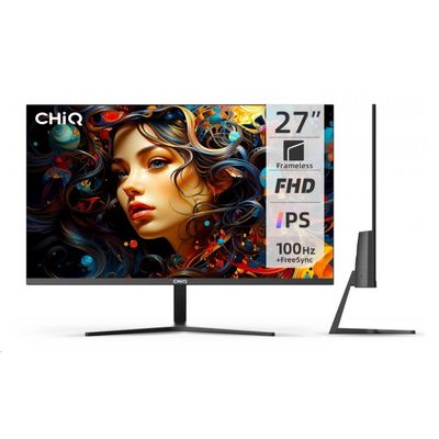 CHiQ 27 UltraSlim monitor 27F650R FHD, 100 Hz, Frameless, repro, černý
