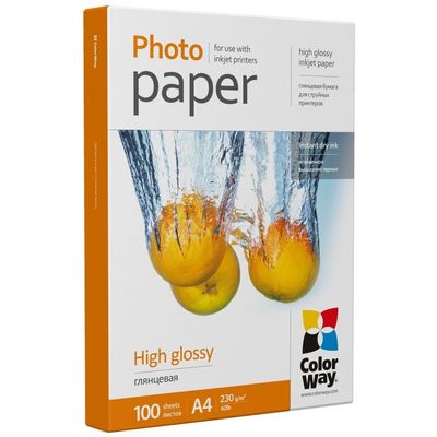 ColorWay fotopapír/ high glossy 230g/m2, A4/ 100 kusů