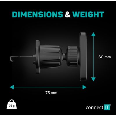 CONNECT IT InCarz 6Strong360 Pro magnetický držák do mřížky auta