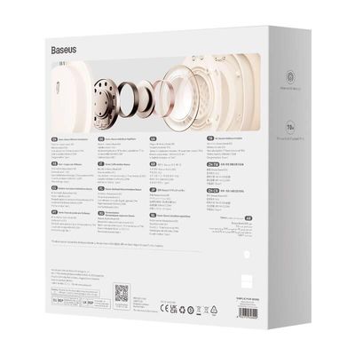 Bluetooth sluchátka Baseus Bowie D05 krémově bílé