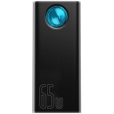Power banka Baseus Amblight QC 30000mAh 65W černá s kabelem USB-C - USB-C 1m
