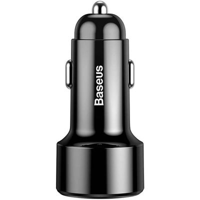Nabíječka do auta Baseus Magic 2x USB 45W 6A s displejem černá