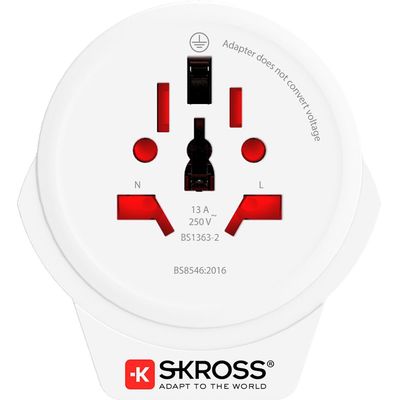 SKROSS cestovní adaptér Europe USB pro cizince v ČR, USB-A, 12W, typ E/F