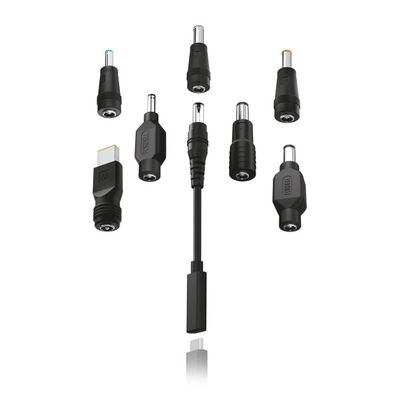 USB-C adaptér pro notebooky a ultrabooky se 7 výměnnými koncovkami
