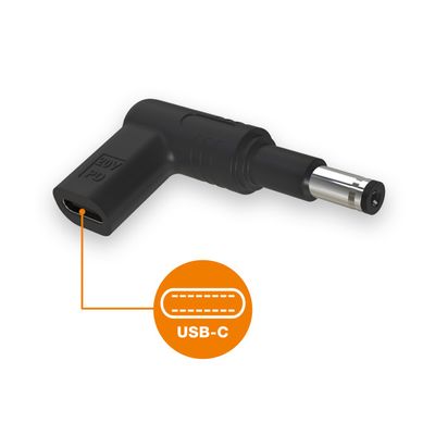 USB-C napájecí redukce 4,8 x 1,7 mm (prodloužená) pro notebooky Asus/Compaq/HP