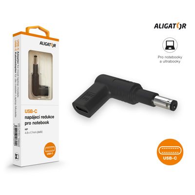 USB-C napájecí redukce 4,8 x 1,7 mm (prodloužená) pro notebooky Asus/Compaq/HP