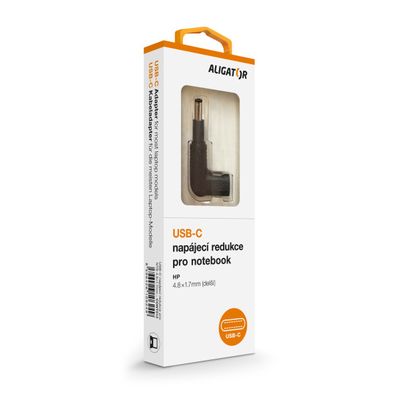 USB-C napájecí redukce 4,8 x 1,7 mm (prodloužená) pro notebooky Asus/Compaq/HP